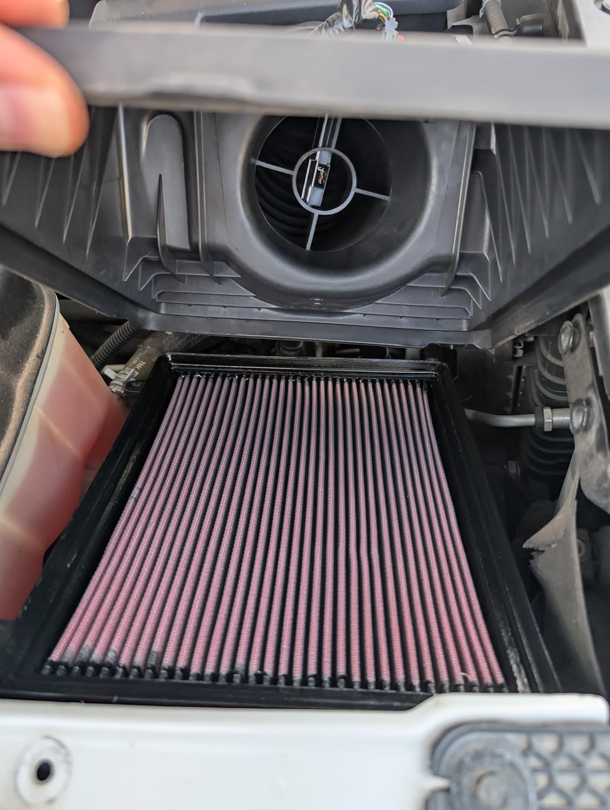 K&N High-Flow Original Lifetime Engine Air Filter: Increase Power: Compatible with 1999-2020 Cadillac/Chevrolet/GMC: Escalade, Avalanche, Silverado, Suburban, Tahoe, Sierra, Yukon, 33-2129 customer photo 1