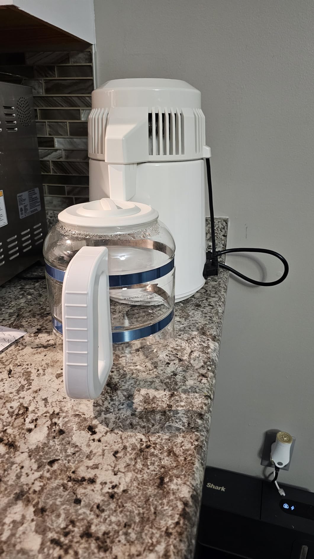 Megahome Countertop Water Distiller, White, Glass Collection customer photo 2
