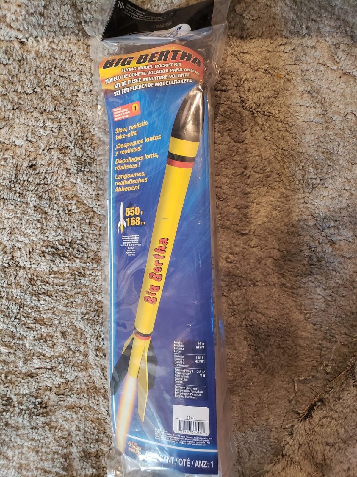 Estes 1948 Big Bertha Rocket-Building Kit, Intermediate Flying-Rocket-Model Kit for Ages 10+ customer photo 1