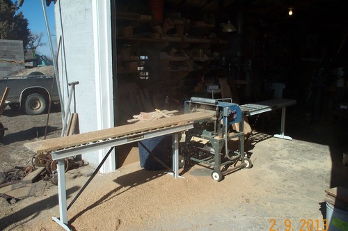 HTC Roller Table Stand - Adjustable Outfeed Table with 5 Ball Rollers | 500 lb capacity, height=