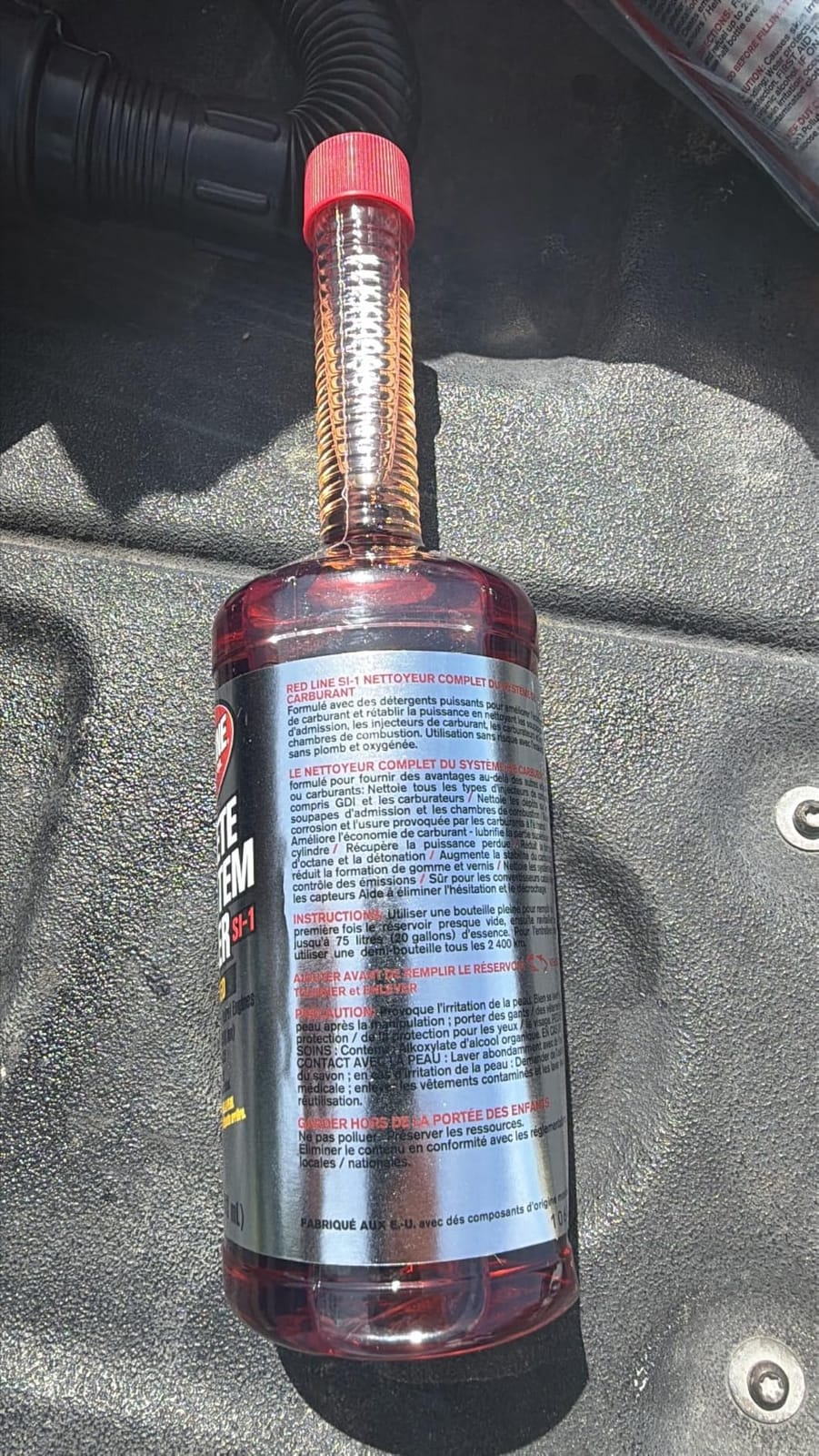 Red Line 60103 SI-1 Complete Fuel System Cleaner - 15 Ounce- Fuel Injector Cleaner and Carburetor Cleaner for Corrosion Prevention and Injector, Valve, and Combustion Chamber Deposit Removal customer photo 1
