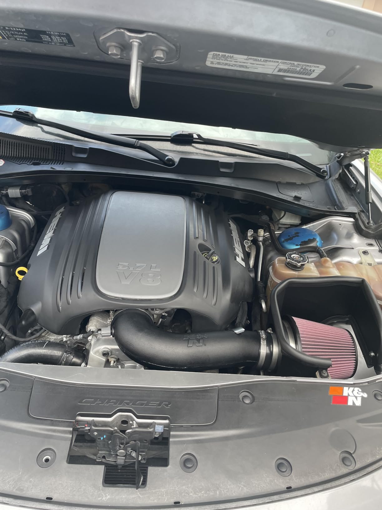 K&N Cold Air Intake System: High-Flow Air Filter, Increase Performance & Acceleration: Compatible with 2005-2019 Crysler/Dodge: 300C, Challenger, Charger, Magnum, 57-1542 customer photo 2
