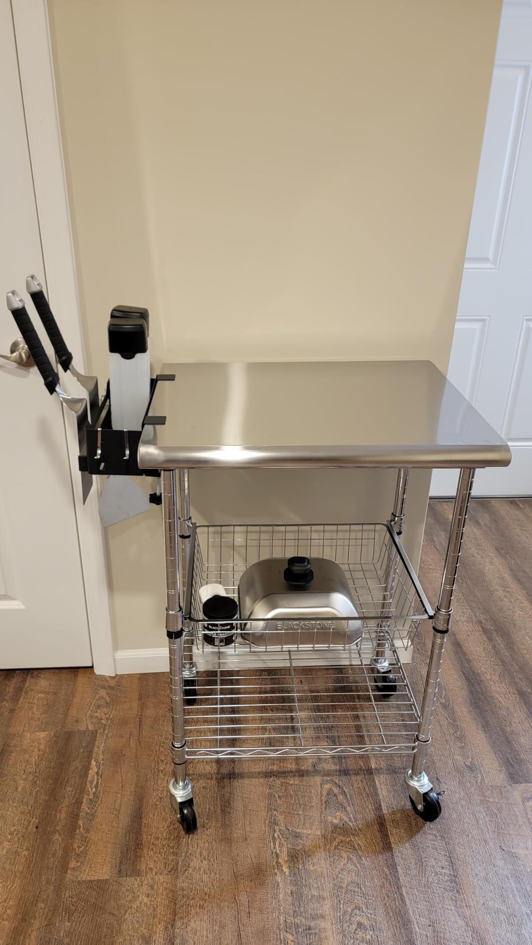 Stainless-Steel Commercial-Grade NSF-Certified Prep Table Cart, 24