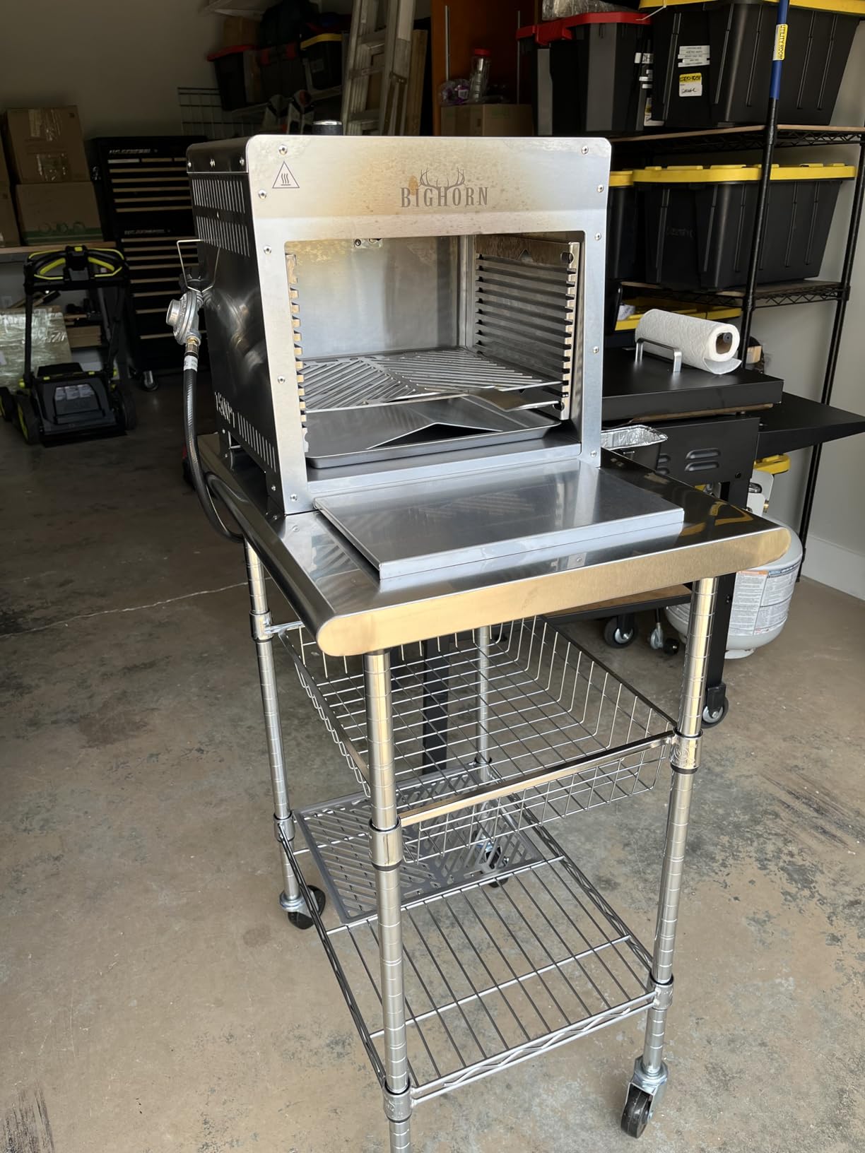 Stainless-Steel Commercial-Grade NSF-Certified Prep Table Cart, 24