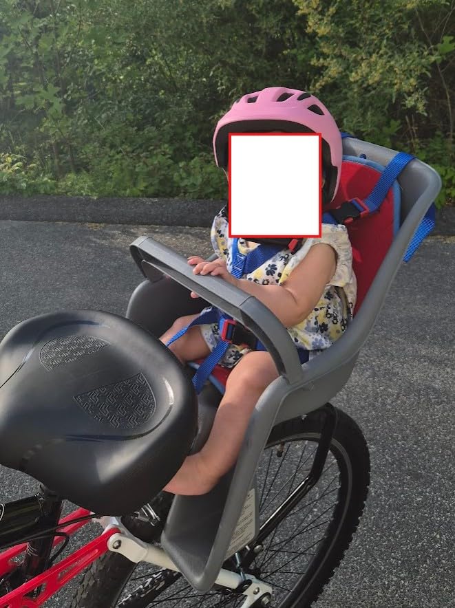 Bell Cocoon 300 Rear Mount Child Bike Seat - 5-Point Harness, Spoke Guard, Fits 26-27 in Bikes, Up to 40 lbs, Ages 1+ customer photo 1