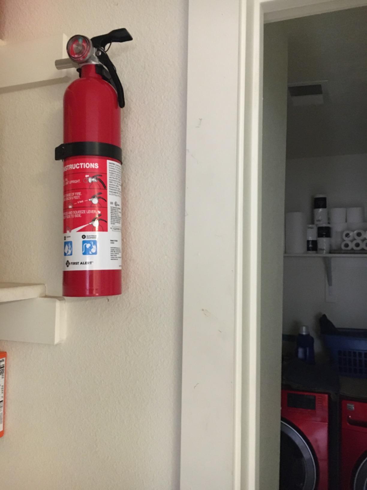 First Alert Fire Extinguisher, Standard Garage Use | GARAGE10 UL RATED 10-B:C, Red 1-Pack customer photo 1