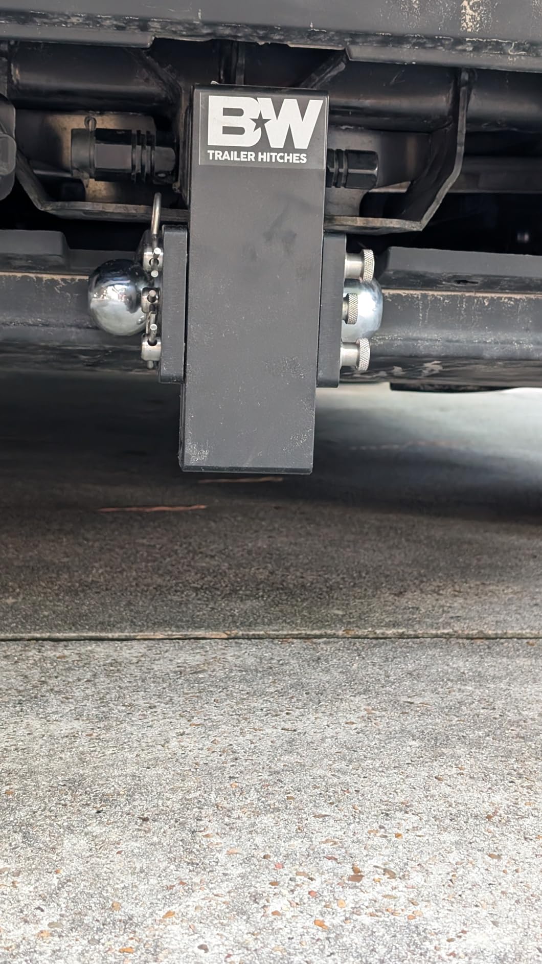 B&W Trailer Hitches Tow & Stow Adjustable Trailer Hitch Ball Mount - Fits 2