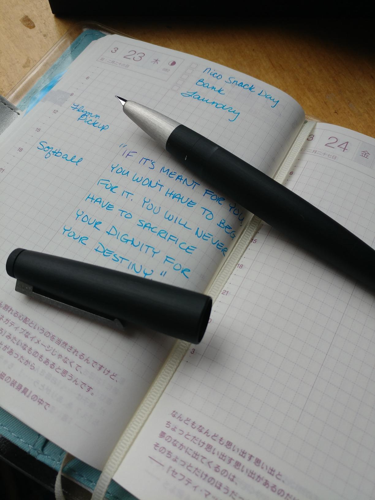 LAMY 2000 Matte Black Fountain Pen - Fine customer photo 2