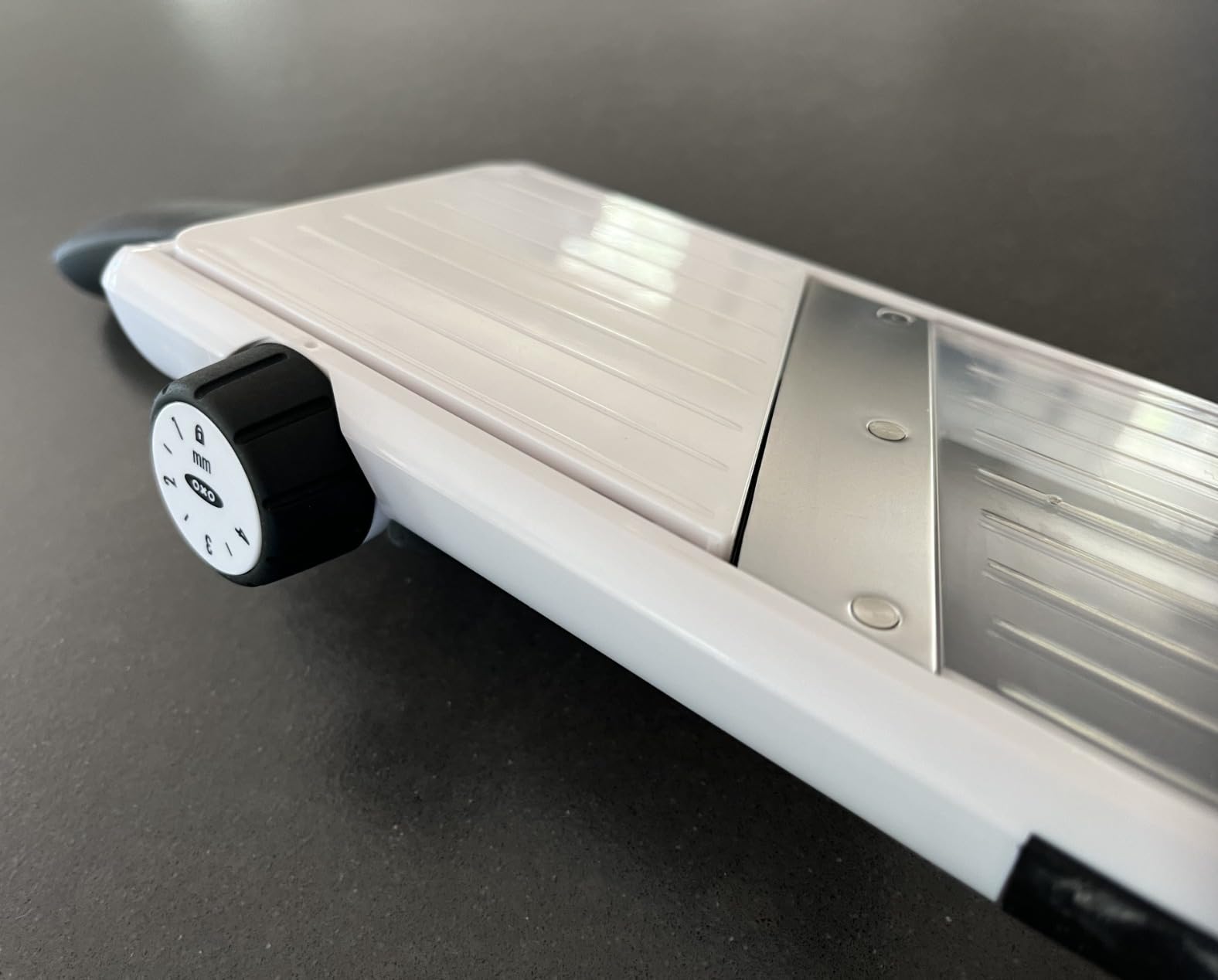 OXO Good Grips Handheld Mandoline Slicer for Kitchen, Adjustable Vegetable Slicer customer photo 2