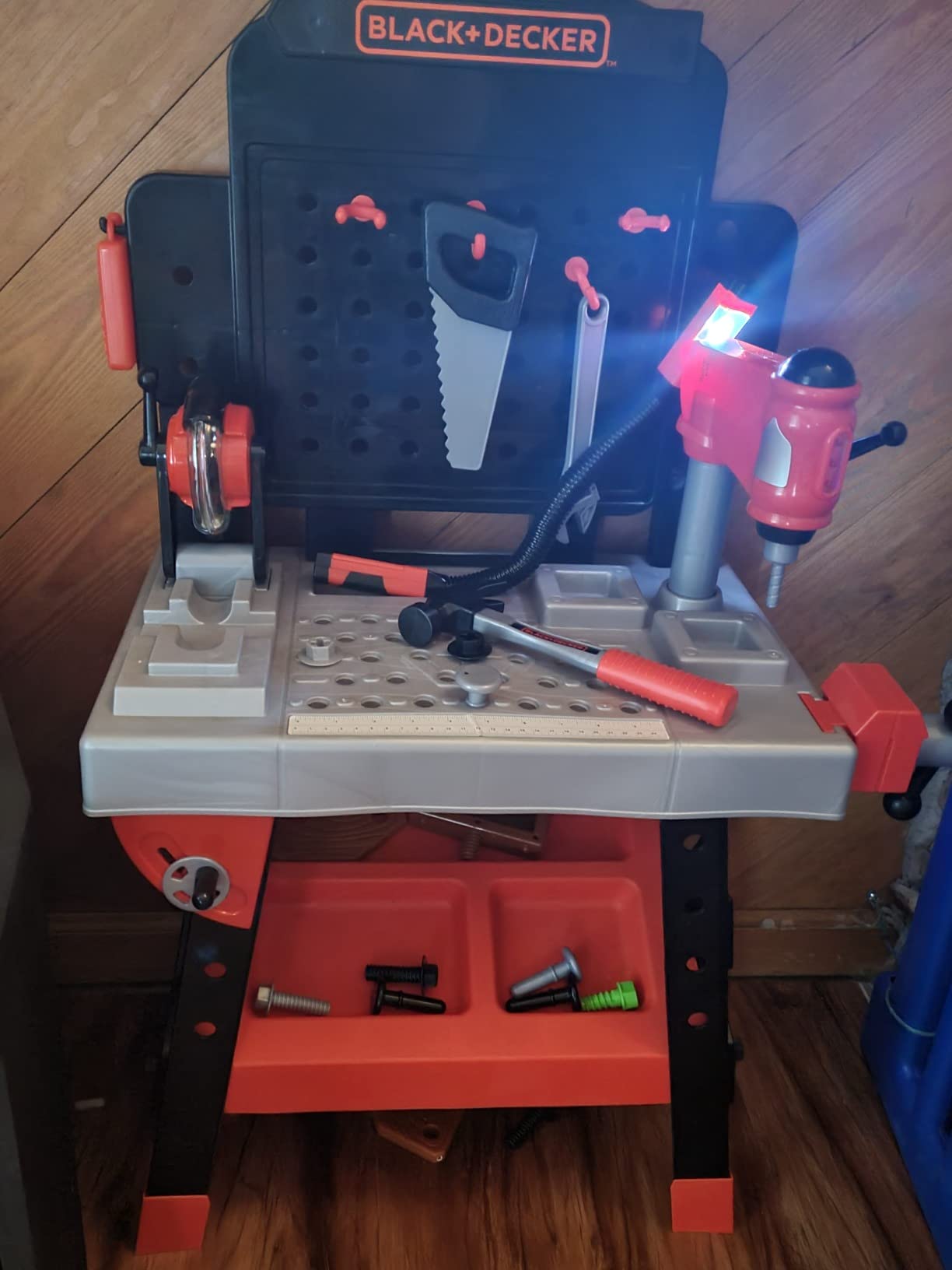 JAKKS Pacific Black+Decker Kids Workbench - Power Tools Workshop - Build Your Own Toy Tool Box - 75 Realistic Toy Tools and Accessories customer photo 1