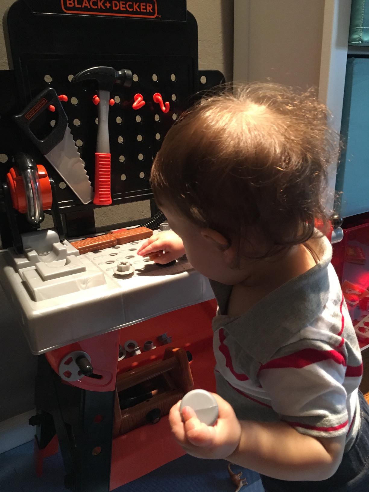 JAKKS Pacific Black+Decker Kids Workbench - Power Tools Workshop - Build Your Own Toy Tool Box - 75 Realistic Toy Tools and Accessories customer photo 2