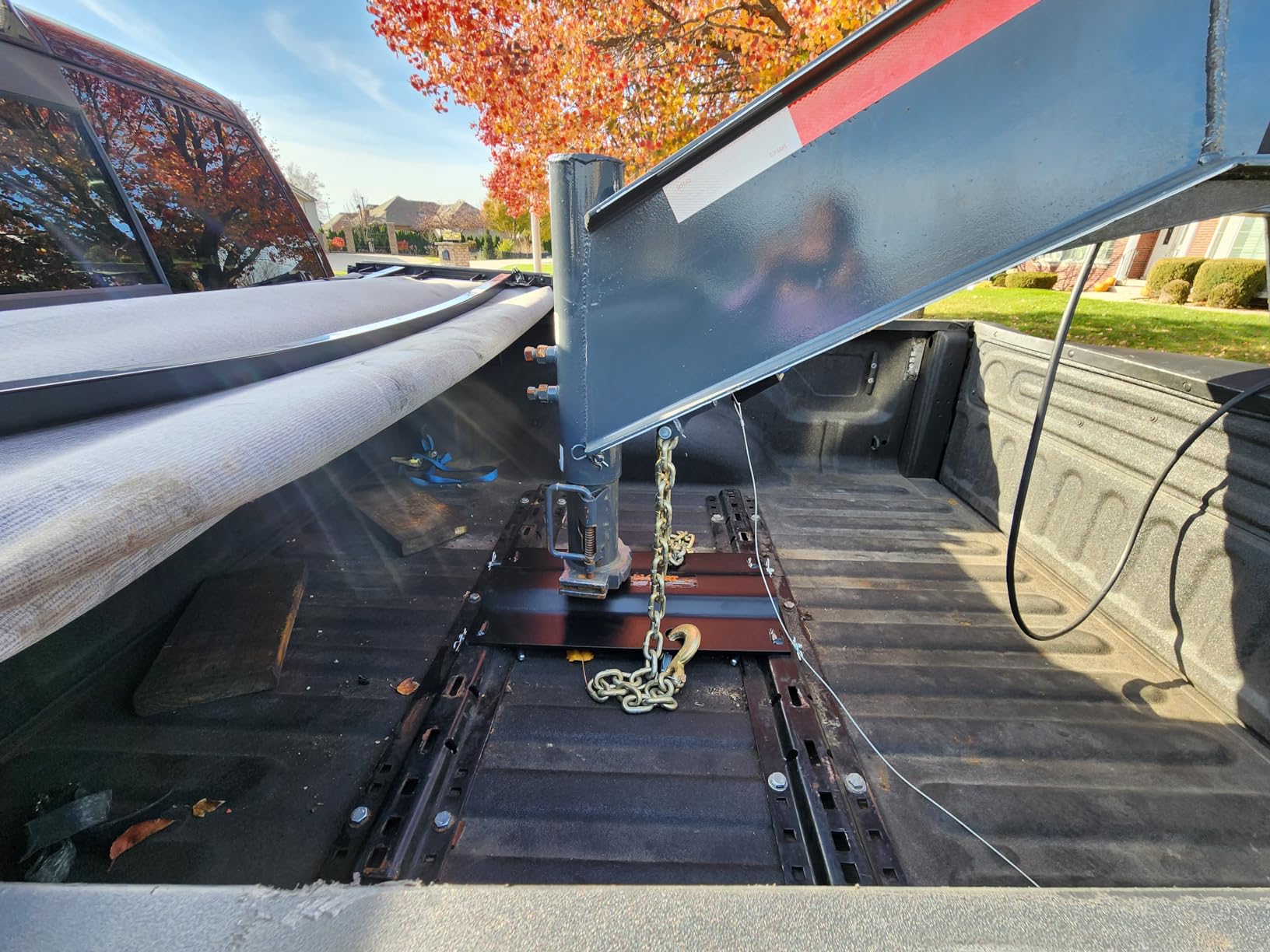 CURT 16055 5th Wheel Rail Gooseneck Hitch, 25,000 lb, 3