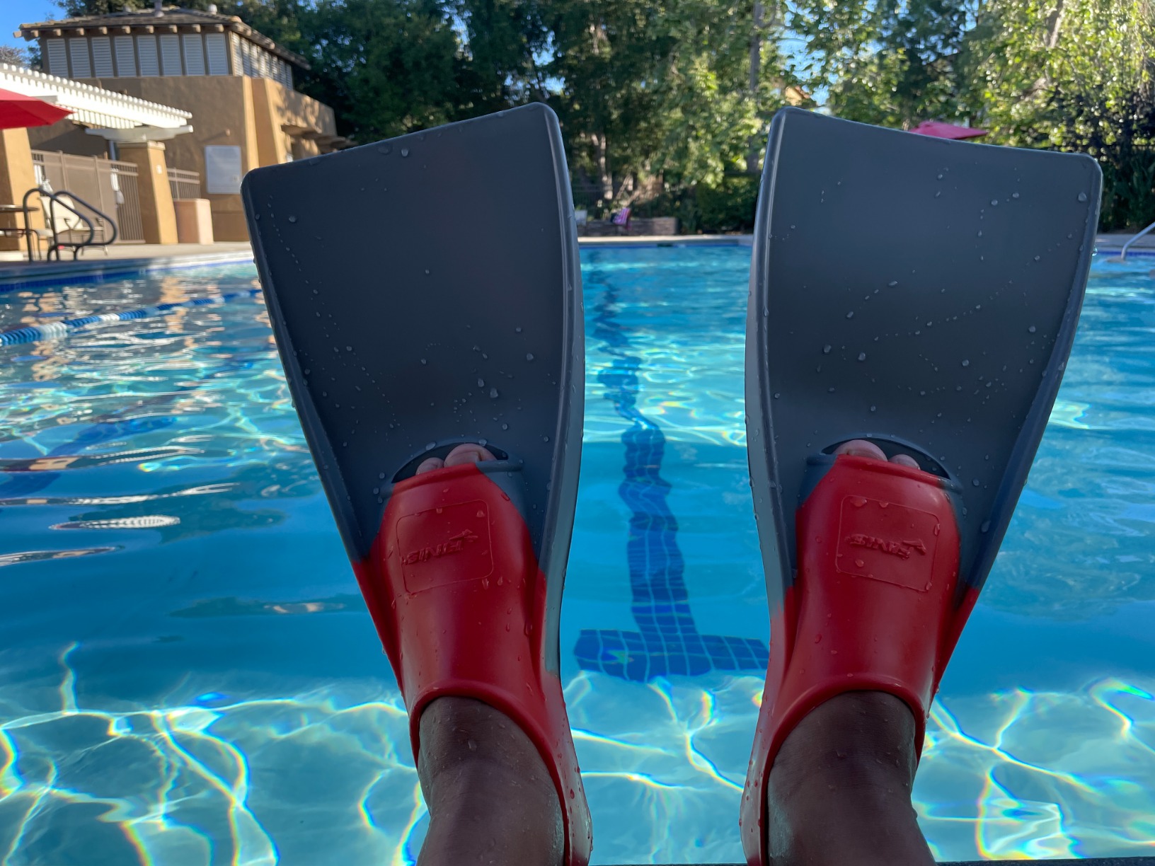 FINIS Long Floating Swim Fins - Adult Training Fins - Improves Kick Technique & Body Position customer photo 2