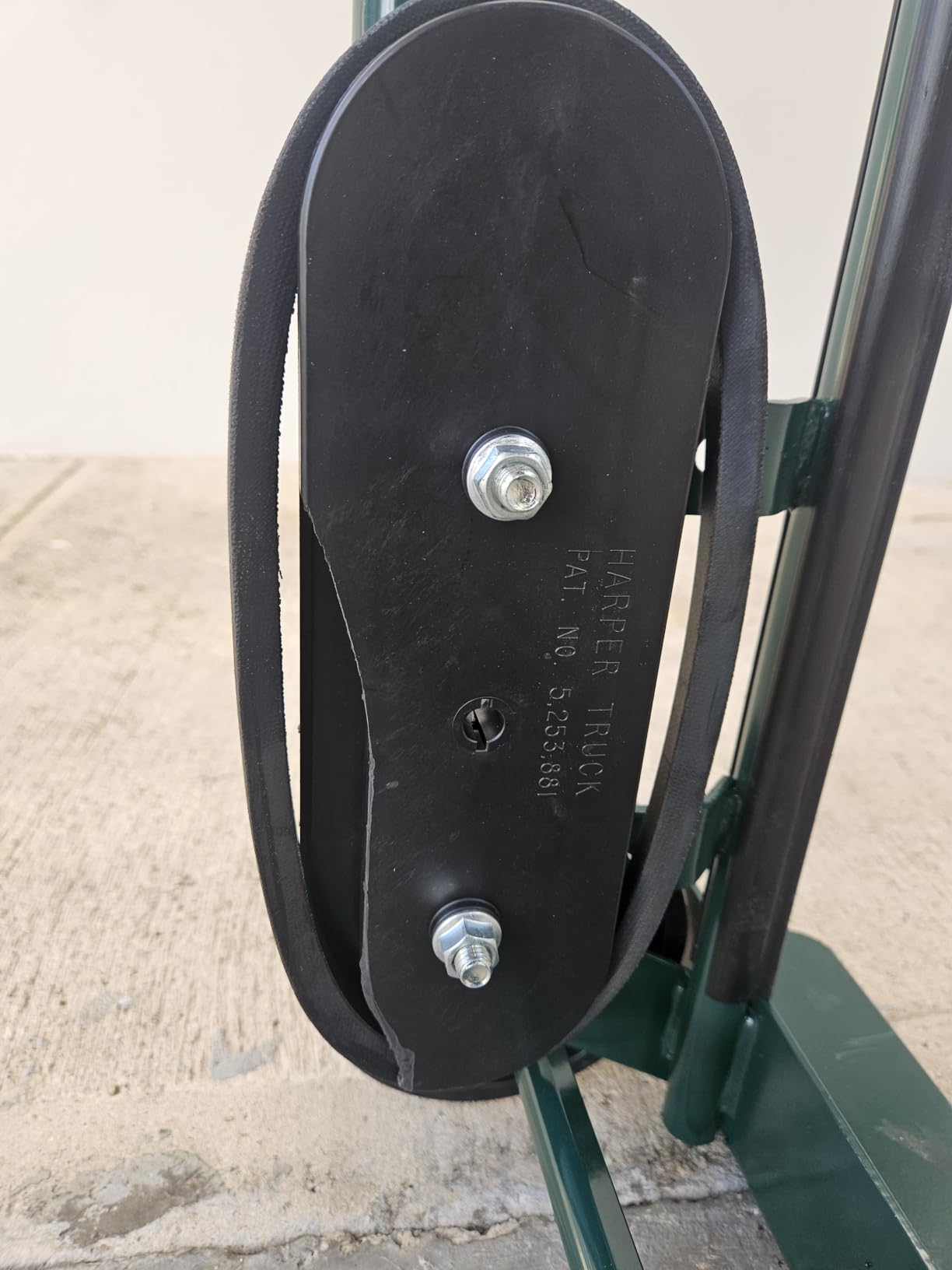 Harper Trucks 6781 Appliance Hand Truck, Dark Green | Appliance dolly with stair glides, securing strap and rubber wheels for delivery, moving, remodeling and HVAC installation customer photo 1