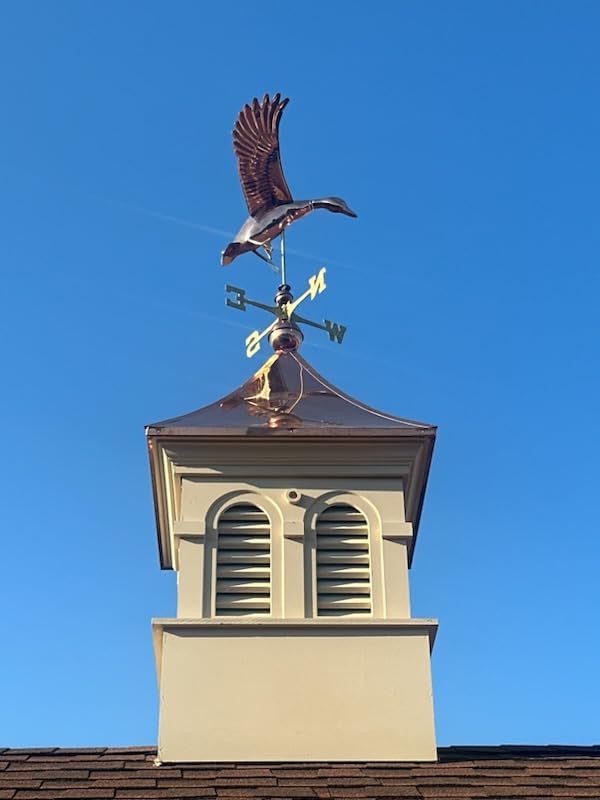 Good Directions Polished Copper Landing Duck Weathervane - Decorative Rooftop Accent for Barns, Homes, Sheds, and Cupolas - Durable & Handcrafted customer photo 2