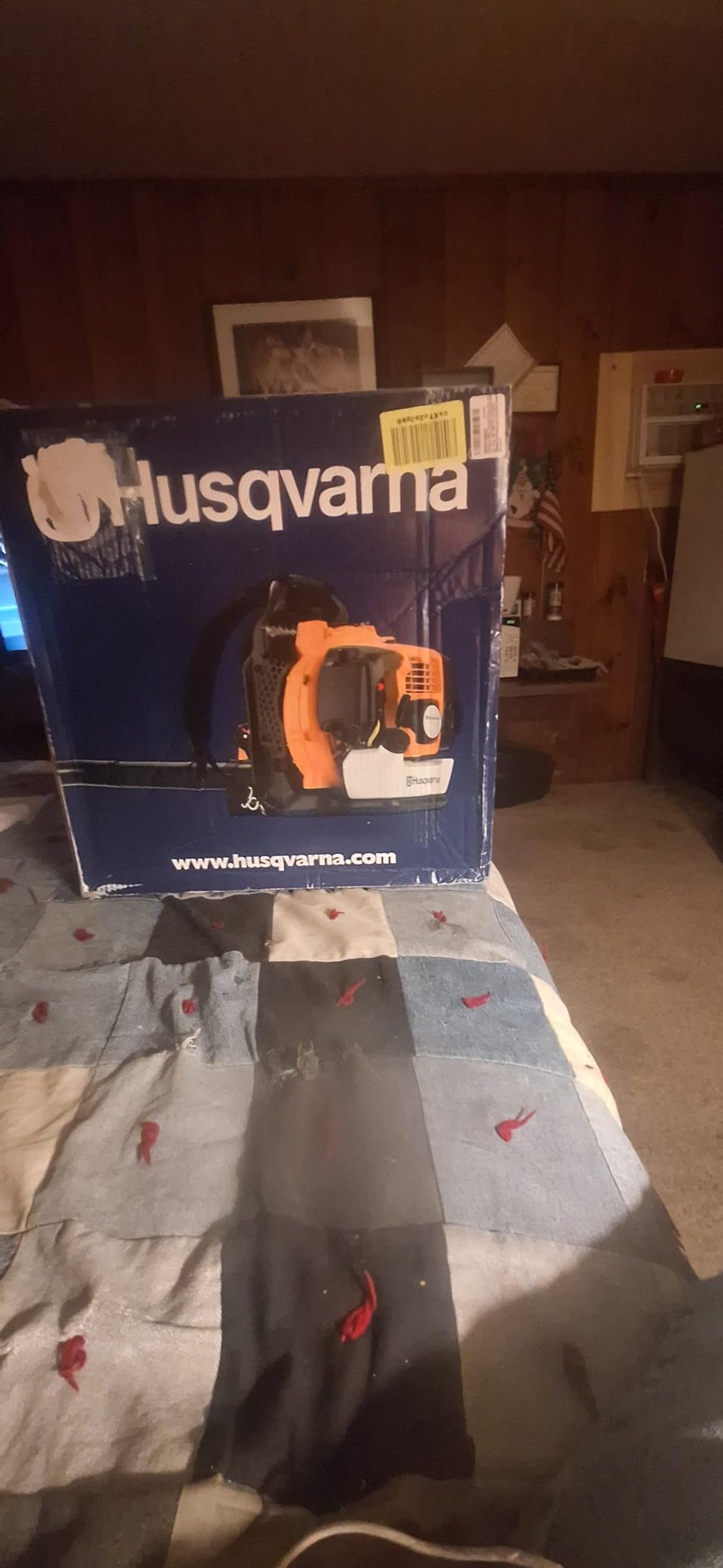 Husqvarna 350BT Gas Leaf Blower, 50.2-cc 2.1-HP 2-Cycle Backpack Leaf Blower with 692-CFM, 180-MPH, 21-N Powerful Clearing Performance and Ergonomic Harness System, Gifts for dad customer photo 1