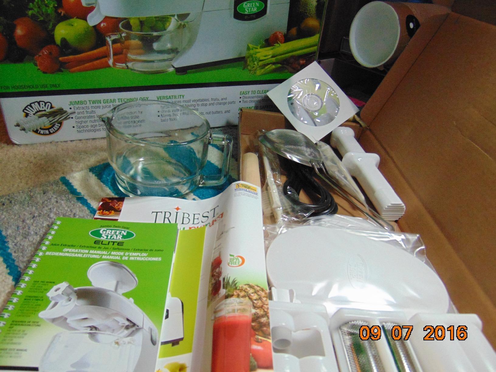 Tribest Greenstar GSE-5000 Elite Twin Gear Cold Press Slow Masticating Juicer (White) customer photo 2