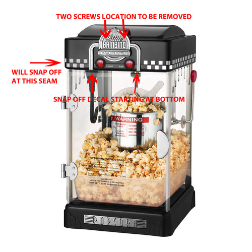Great Northern Popcorn Company 83-DT5621 Northern Company Red GNP Little Bambino 2-1/2 Ounce Retro Style Popcorn Popper Machine, 2.5 Ounce customer photo 2