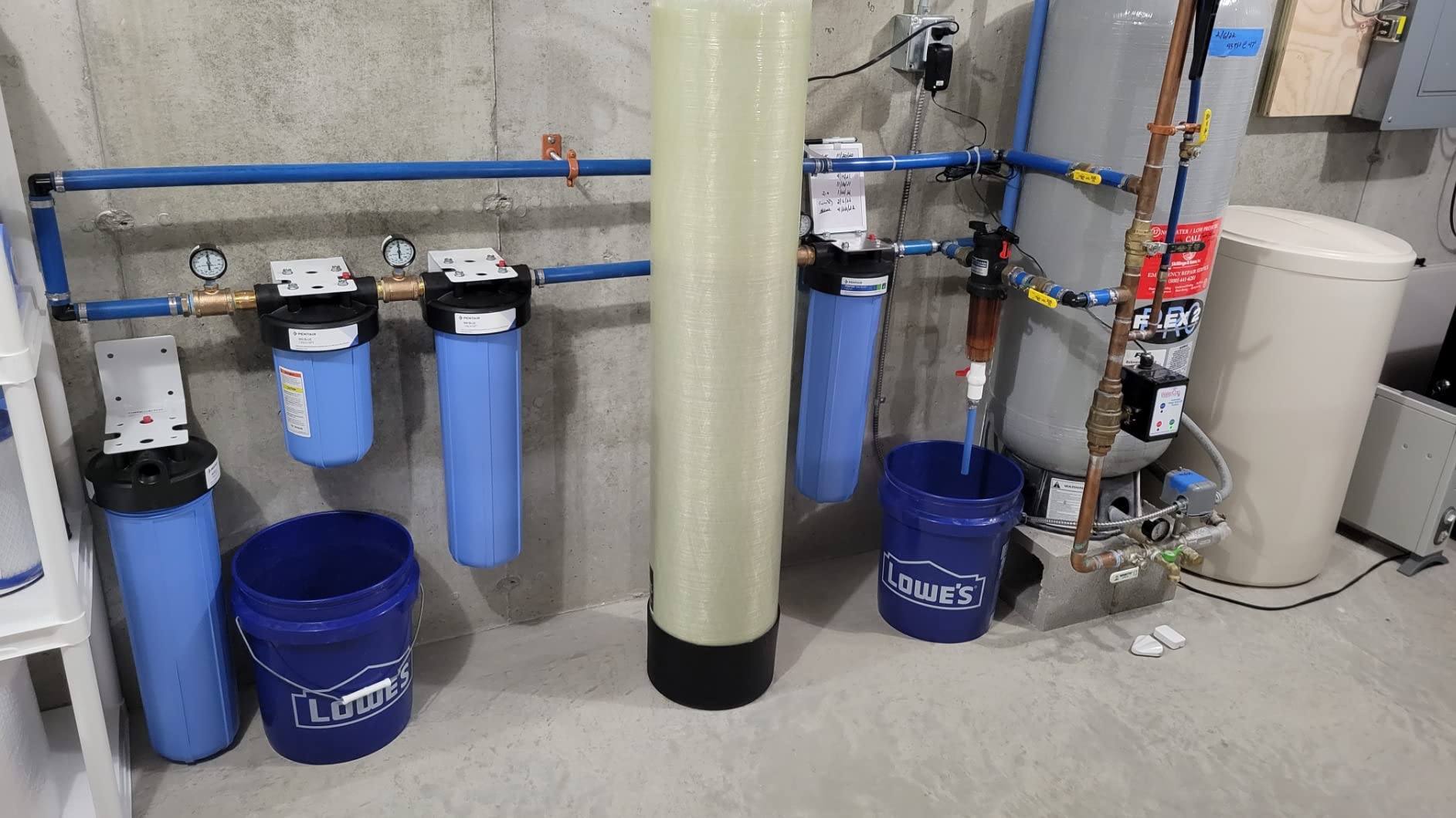 Pentair Pentek EP-20BB Big Blue Carbon Water Filter, 20-Inch, Whole House Carbon Block Replacement Cartridge with Bonded Powdered Activated Carbon (PAC) Filter, 20