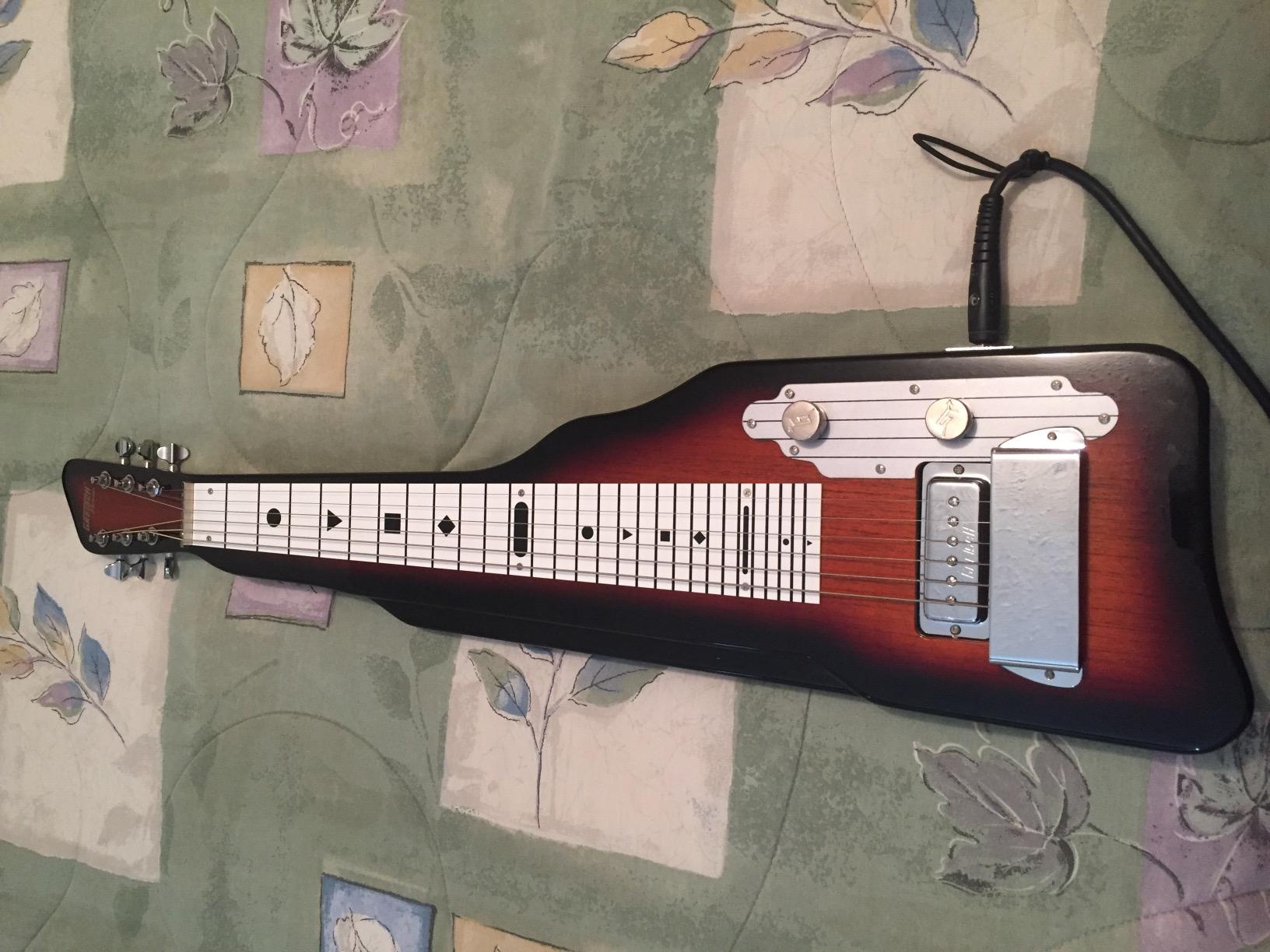 Gretsch G5700 Electromatic Lap Steel with White Plastic Fretboard - Tobacco customer photo 2