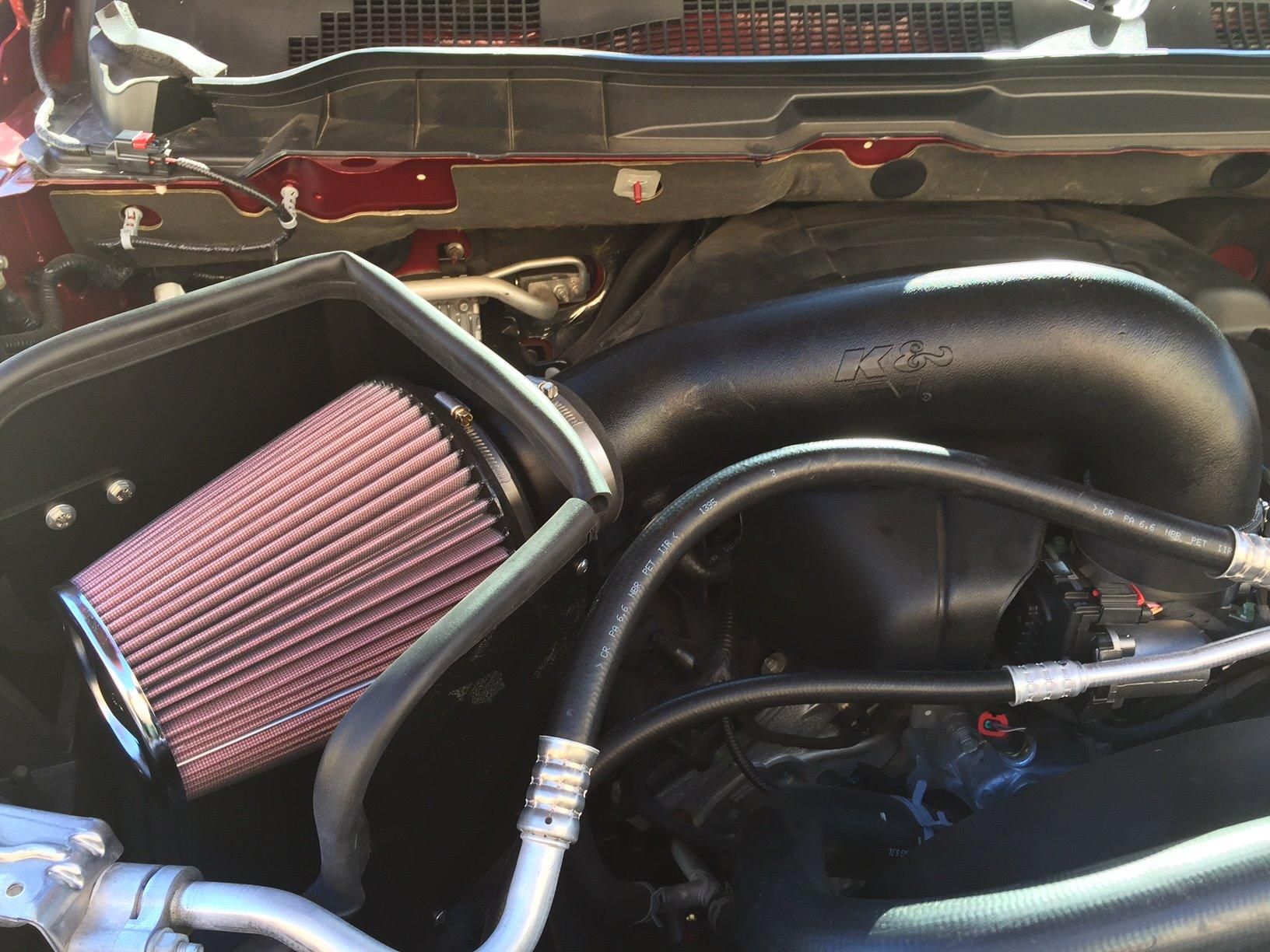 K&N Cold Air Intake System: High-Flow Air Filter, Increase Performance & Towing: Compatible with 2009-2023 RAM/DODGE 1500 Classic, 1500, 2500, 3500, 63-1561 customer photo 1