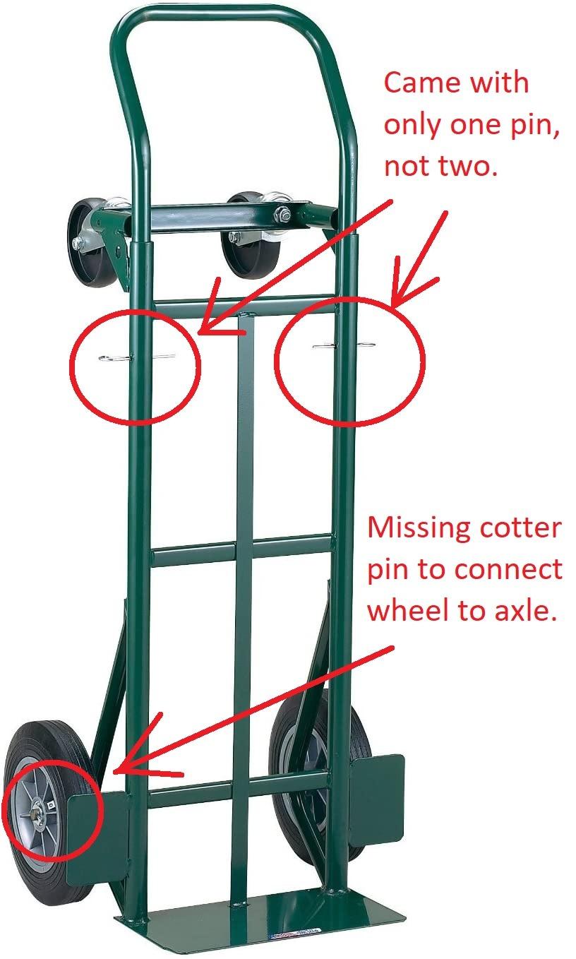 Harper Trucks JEDT8635P Convertible Hand Truck, 600/700 lb Capacity with flat-free rubber wheels for moving and delivery customer photo 2