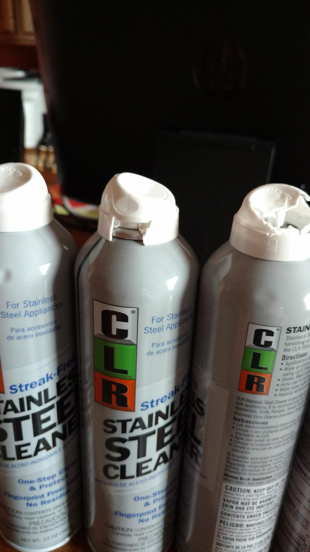 CLR Brands Spot Free Stainless Steel Cleaner, 12 oz. Spray Can | Removes Water Marks, Fingerprints and Residue from Refrigerators, Dishwashers, Ovens and More, Streak Free Shine customer photo 2