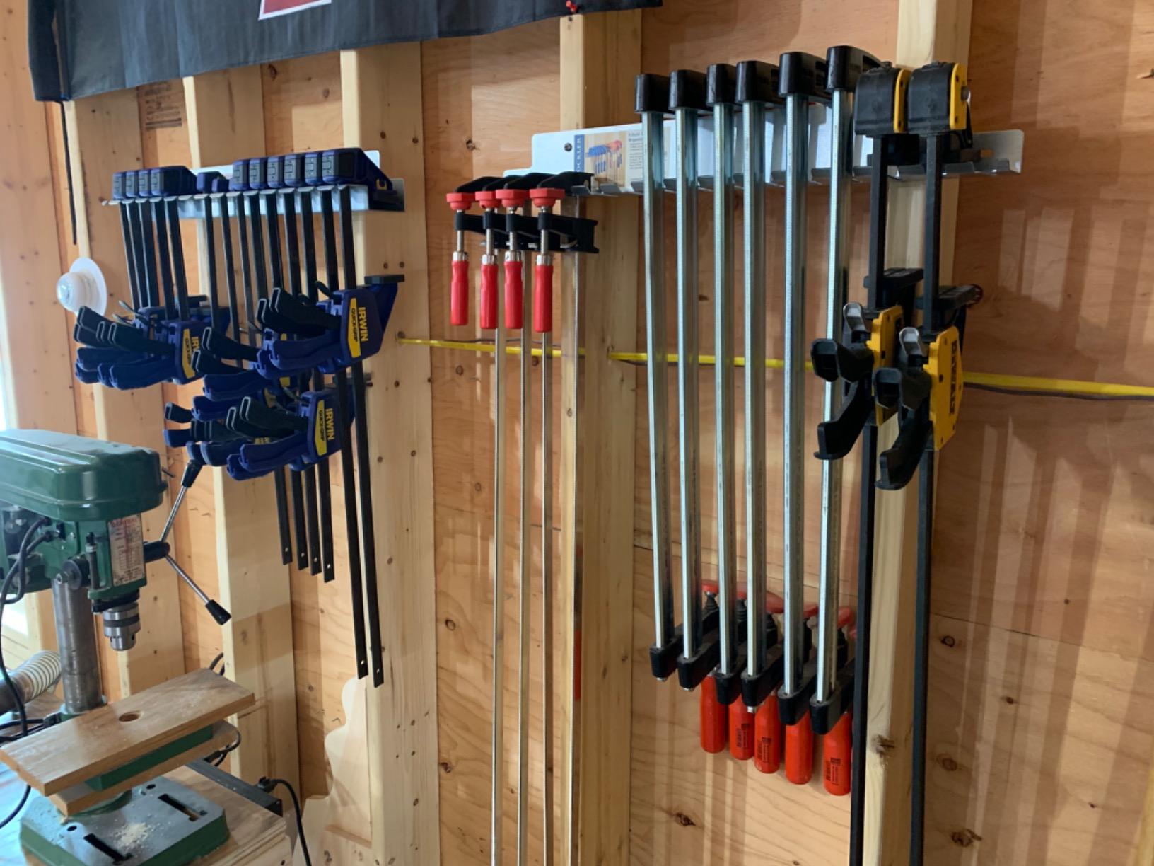 Rockler F-Clamp Rack for Wood Clamps (24-3/8