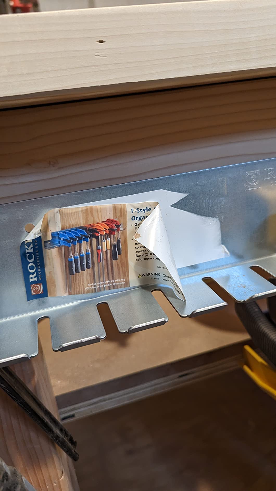Rockler F-Clamp Rack for Wood Clamps (24-3/8