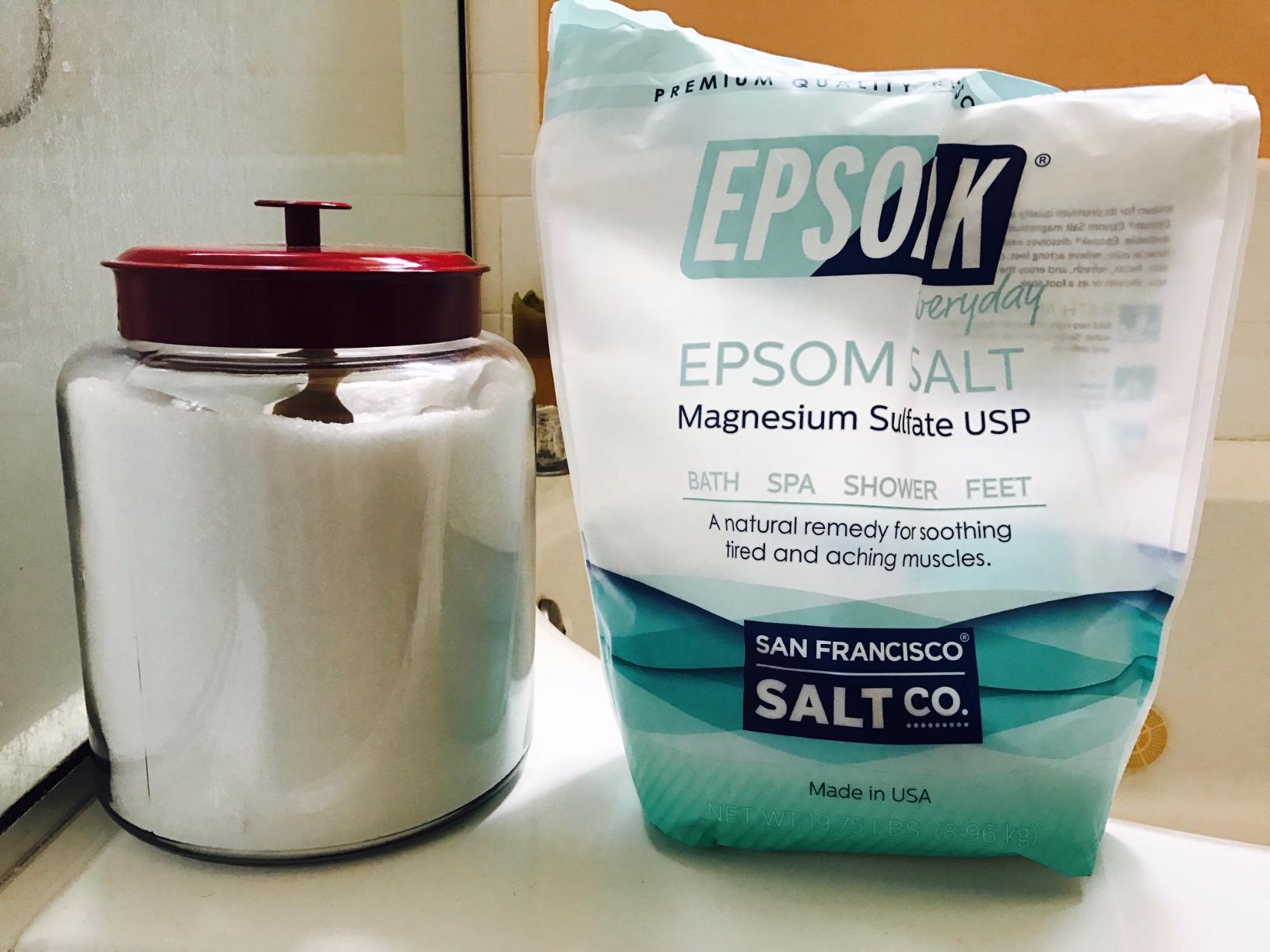 Epsoak Epsom Salt 5 lb. Magnesium Sulfate USP. Resealable Epsom Salt Bag Unscented, Made in The USA, Cruelty-Free Certified customer photo 2