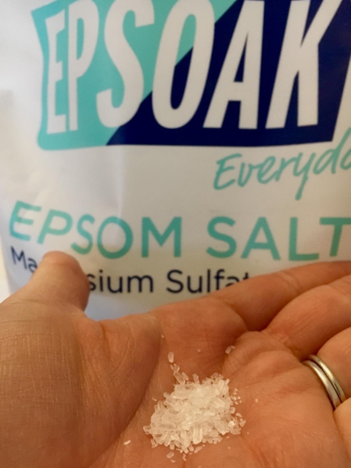 Epsoak Epsom Salt 19 lb. Magnesium Sulfate USP. Resealable Epsom Salt Bag Unscented, Made in The USA, Cruelty-Free Certified customer photo 2