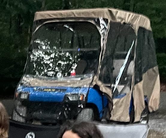 Formosa Covers 2+2 Golf Cart Enclosure Cover Drivable All-Weather Rain & Wind Covers Durable YKK Door Zippers - 4 Passenger Golf Cart Rain Cover Short Roof 58