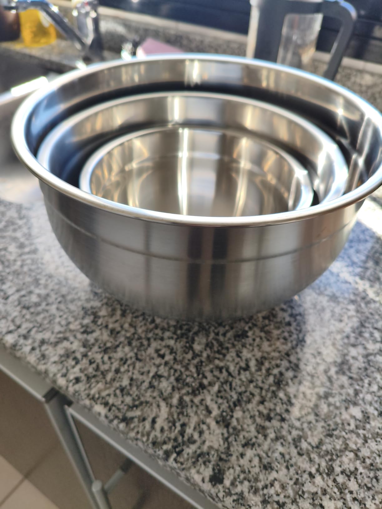 Cuisinart Mixing Bowl Set, Stainless Steel, 3-Piece Nesting Bowls for Baking, Cooking & Food Prep, CTG-00-SMB customer photo 1