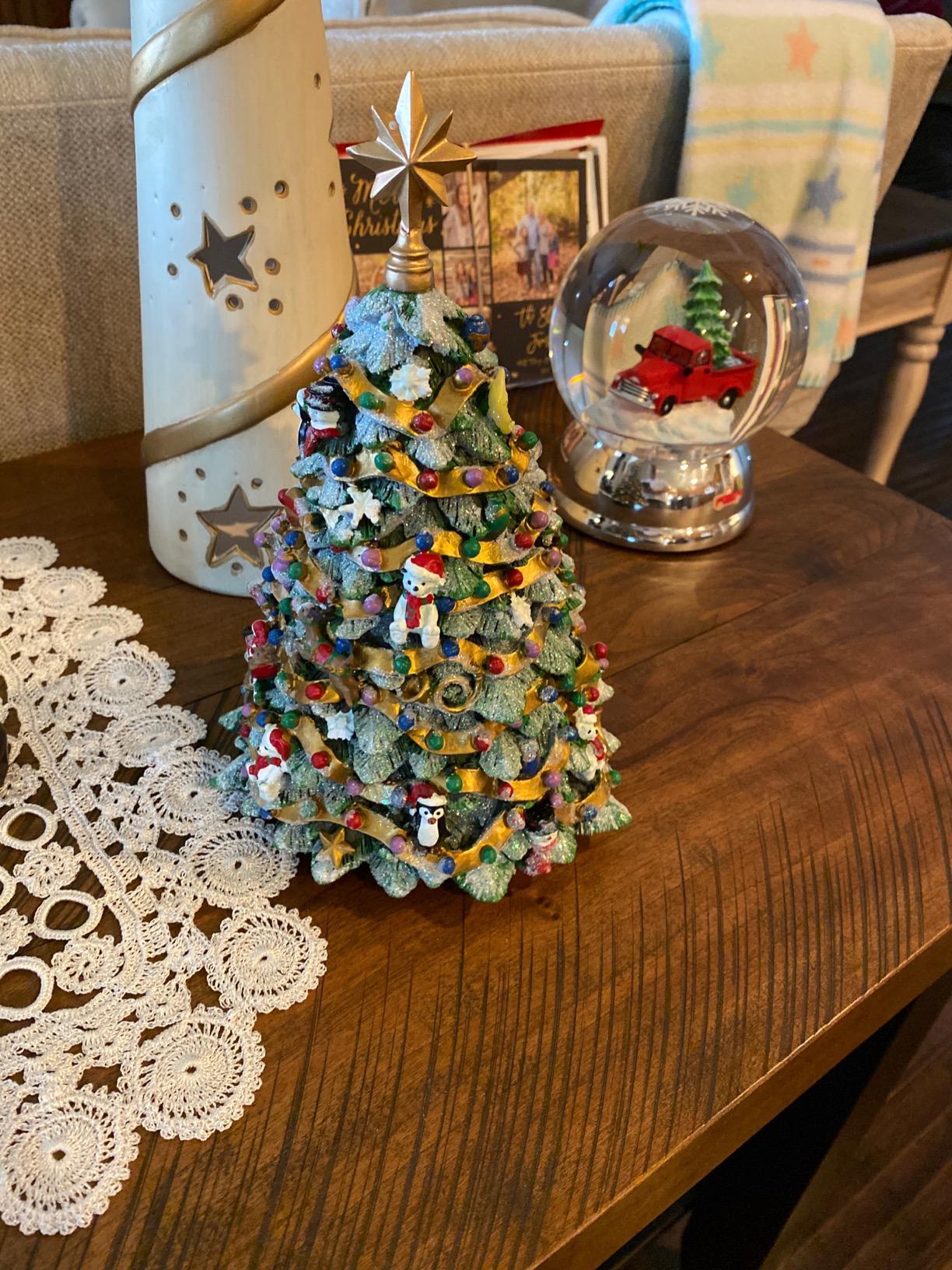 San Francisco Music Box Jingle Bell Rotating Musical Christmas Tree Figurine customer photo 1