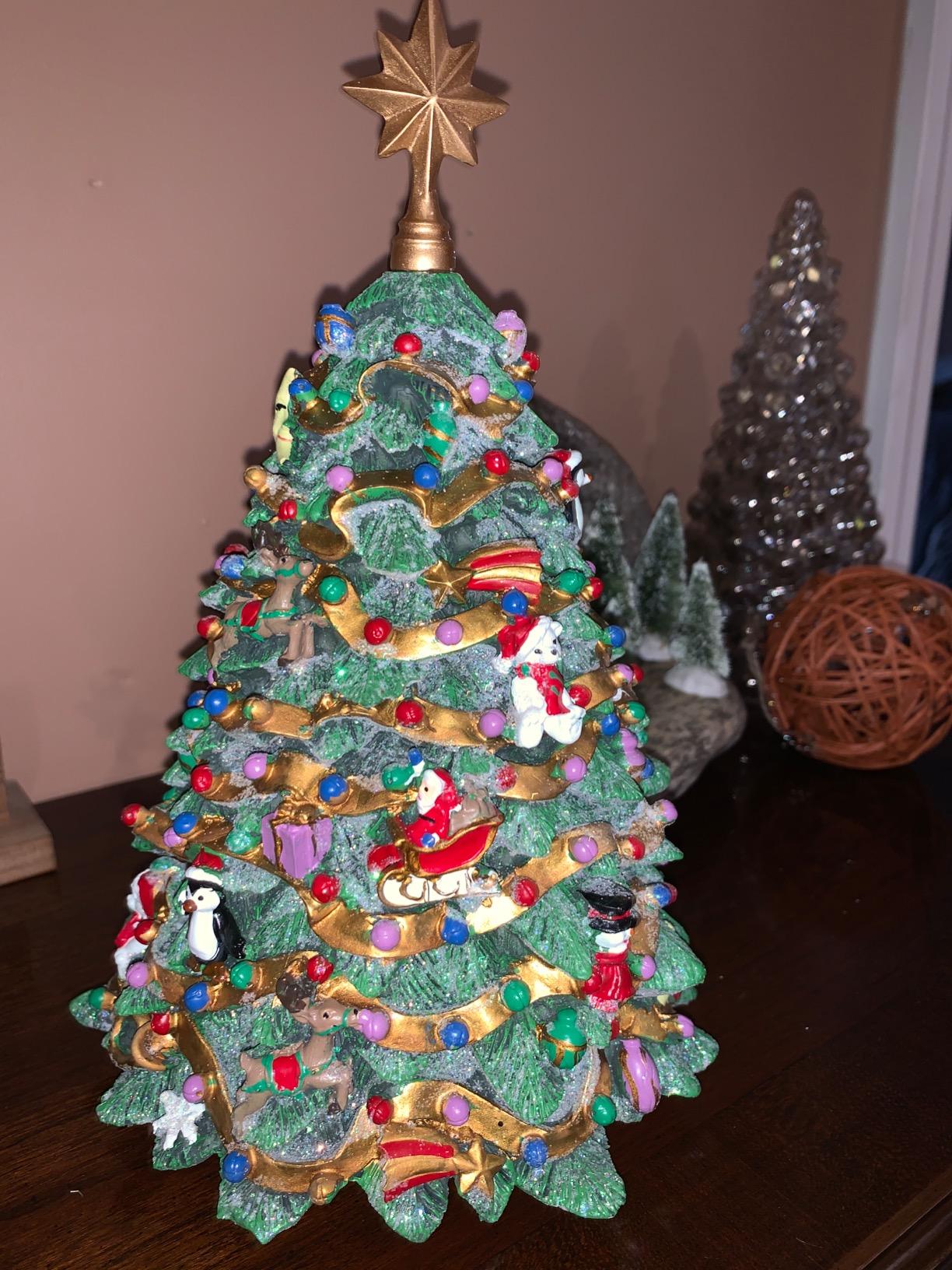 San Francisco Music Box Jingle Bell Rotating Musical Christmas Tree Figurine customer photo 2