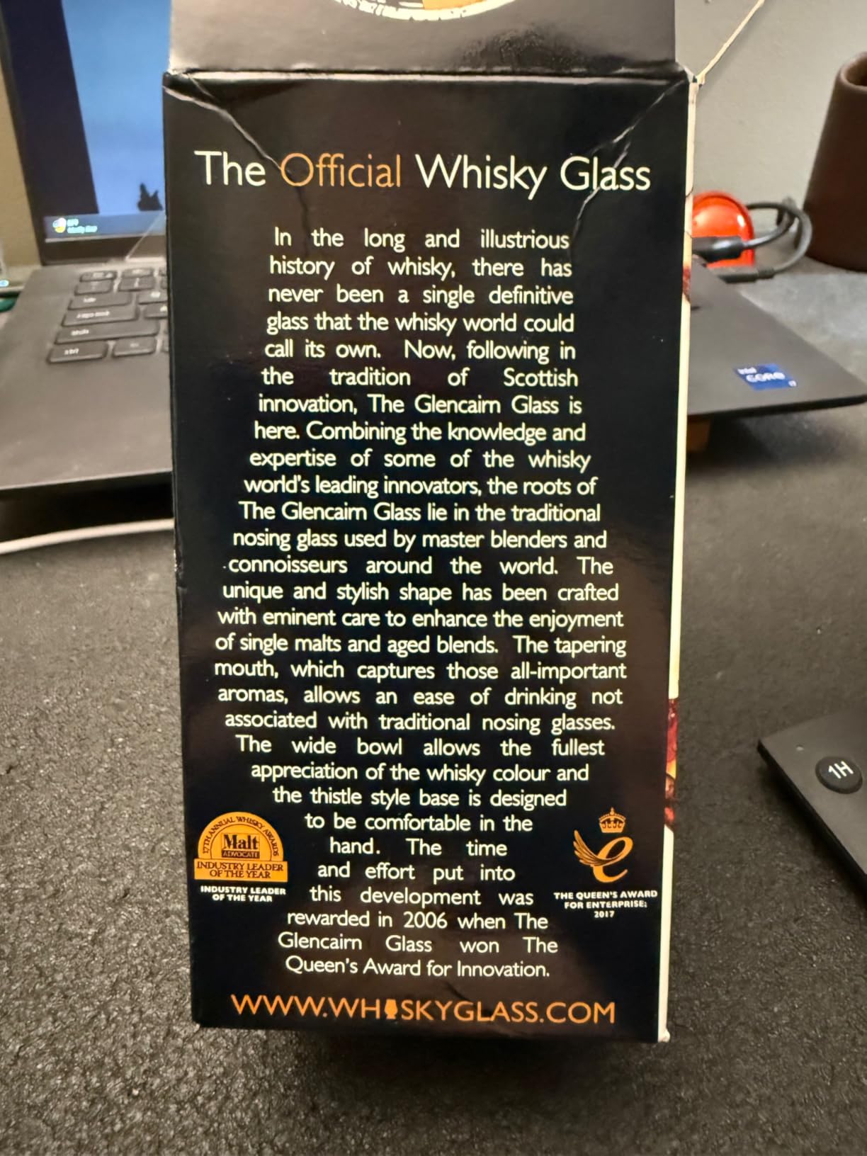 GLENCAIRN Whiskey Glass, Gift Set of 2 in Twin Carton | Glencairn Official Whisky Glass | Twin Pack customer photo 1
