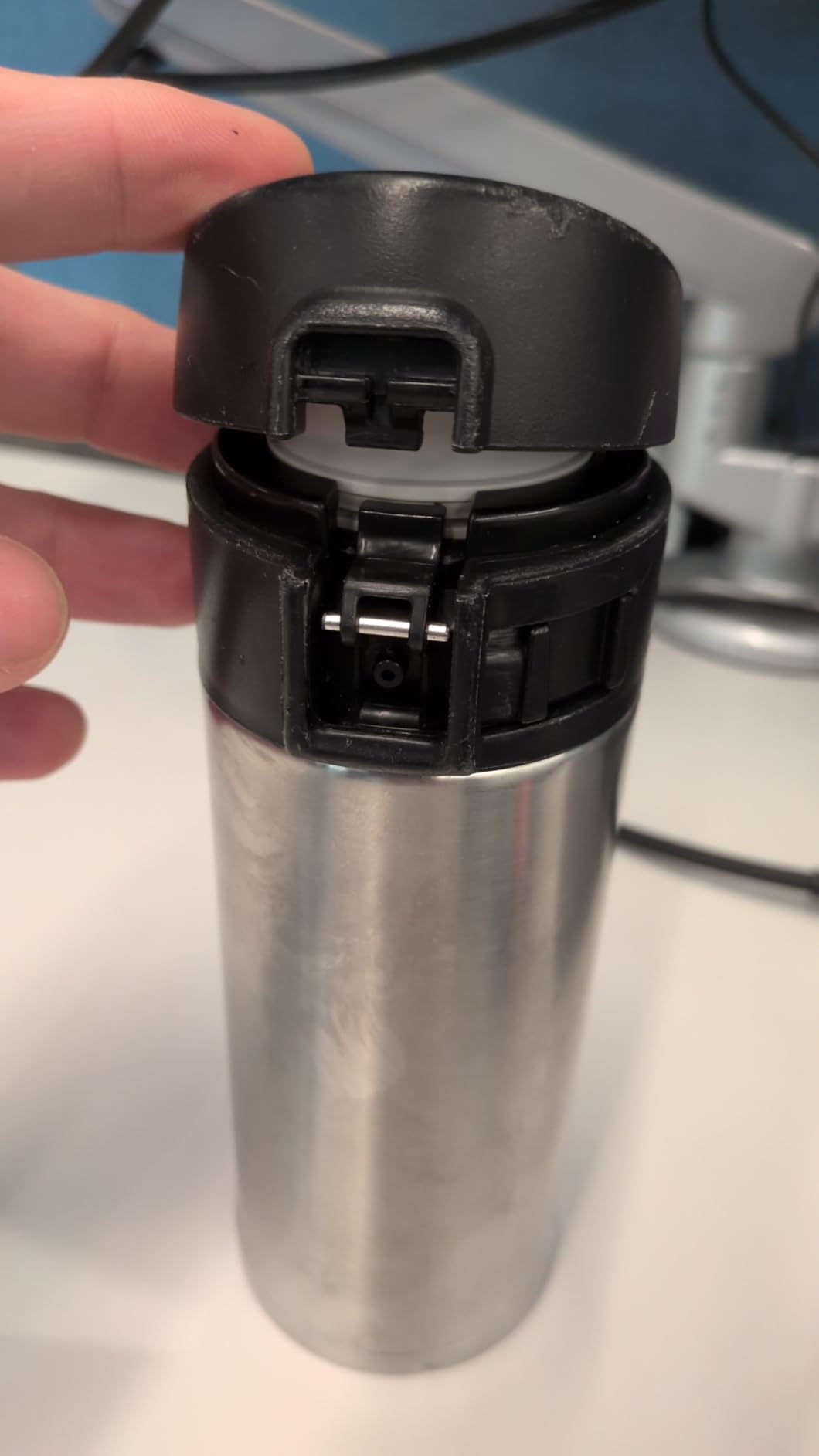 Zojirushi Stainless Steel Mug, 16oz, Smoky Blue customer photo 2