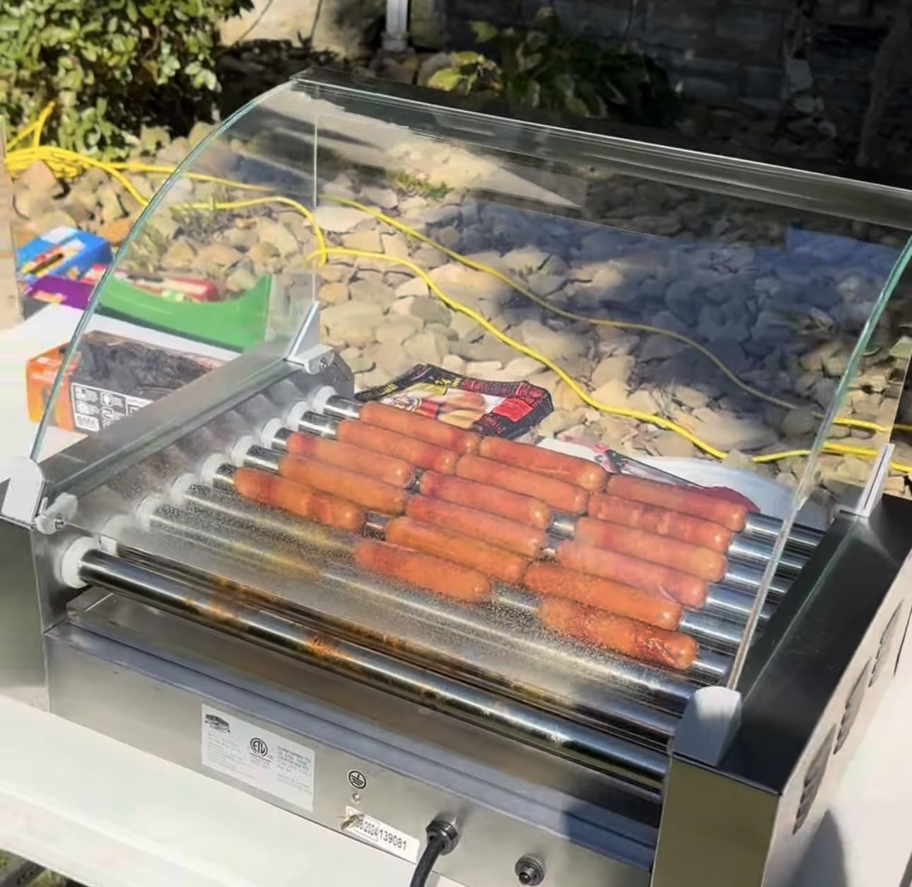 Great Northern Popcorn Hot Dog Roller Machine, Stainless-Steel Cooker with 9 Rollers to Cook Up to 24 Hot Dogs, Concession Stand Supplies customer photo 2
