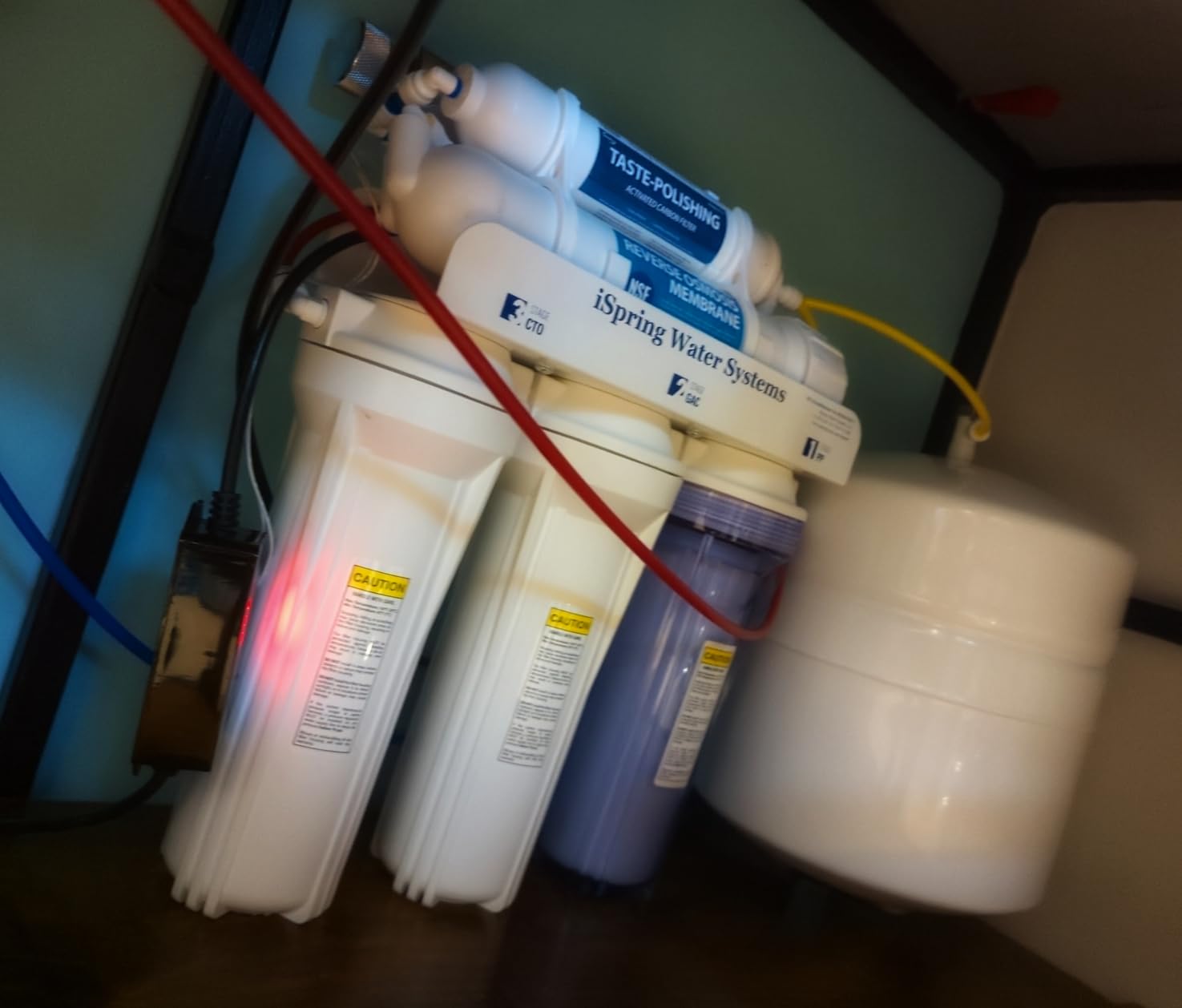 iSpring RCC7AK-UVBN, NSF Certified, 7-Stage Under Sink Reverse Osmosis Water Filtration System with Alkaline Remineralization and UV Filter, Patented Top-Mounted Faucet Design for Easy Installation customer photo 1