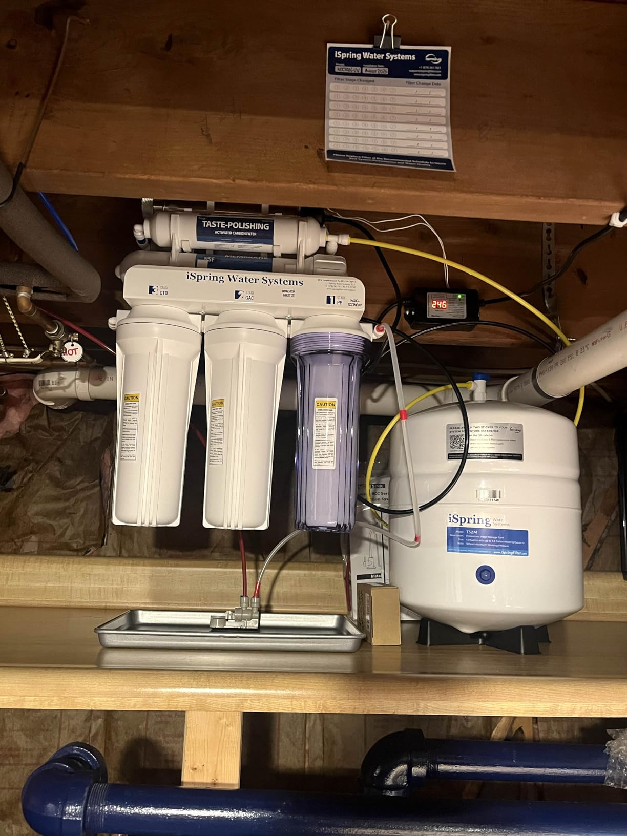 iSpring RCC7AK-UVBN, NSF Certified, 7-Stage Under Sink Reverse Osmosis Water Filtration System with Alkaline Remineralization and UV Filter, Patented Top-Mounted Faucet Design for Easy Installation customer photo 2