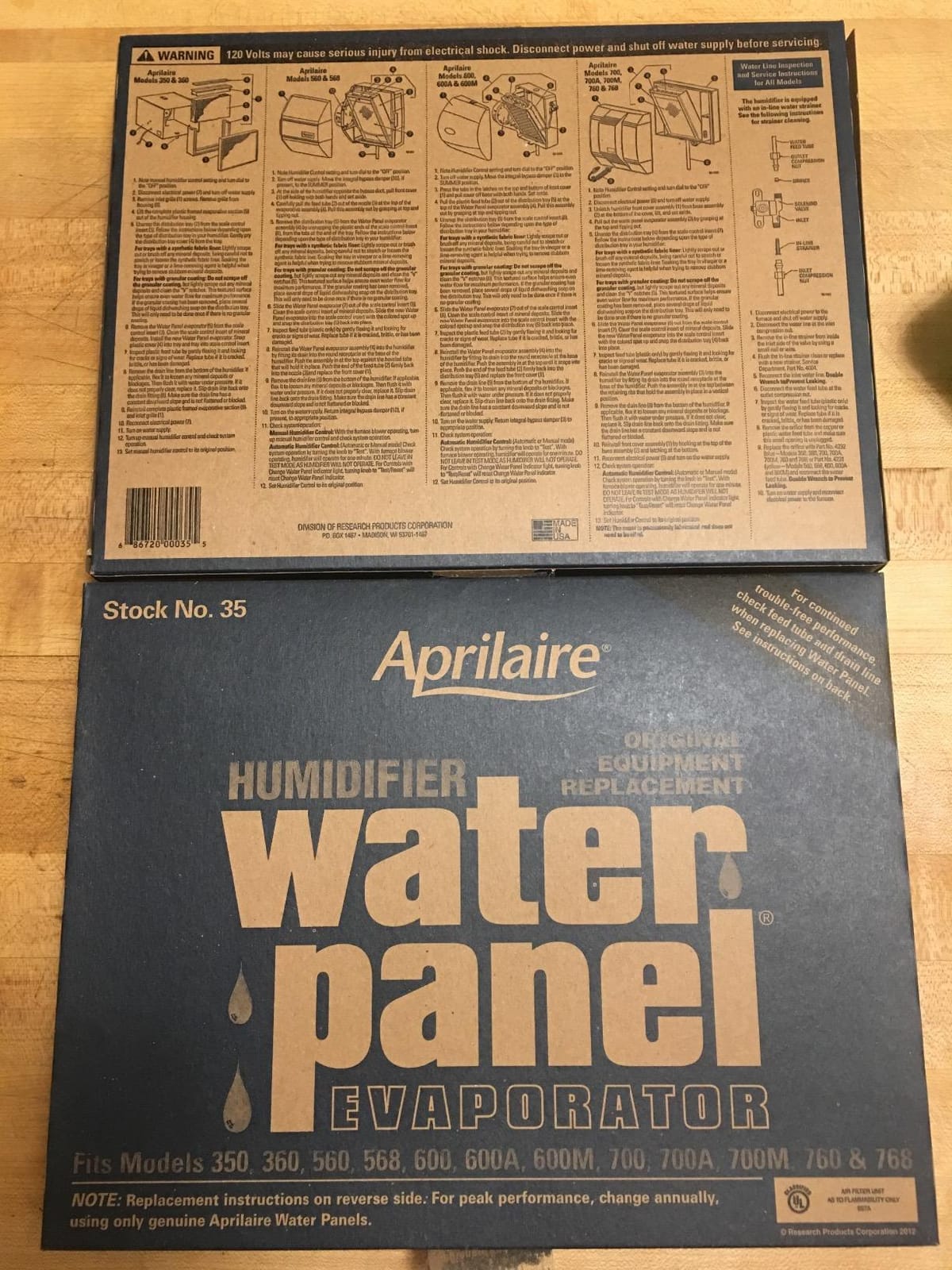 AprilAire 35 Water Panel Humidifier Filter Replacement for Whole-House Humidifier Models 300, 350, 360, 560, 560A, 568, 600, 600A, 600M, 700, 700A, 700M, 760, 760A, 768 (Pack of 2) customer photo 2