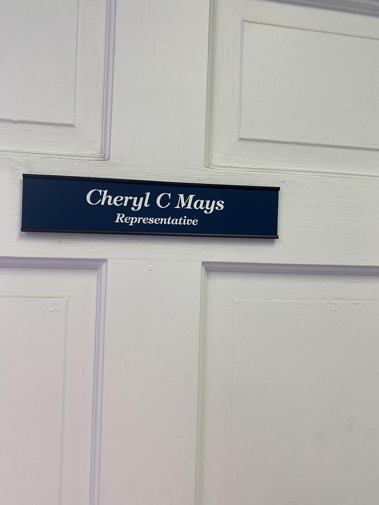 Lasercrafting Personalized Office Name Plate With Wall or Desk Holder customer photo 1