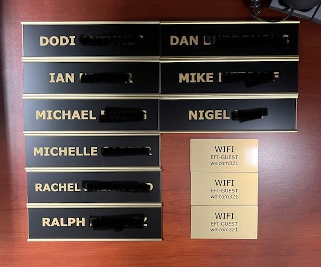 Lasercrafting Personalized Office Name Plate With Wall or Desk Holder customer photo 2
