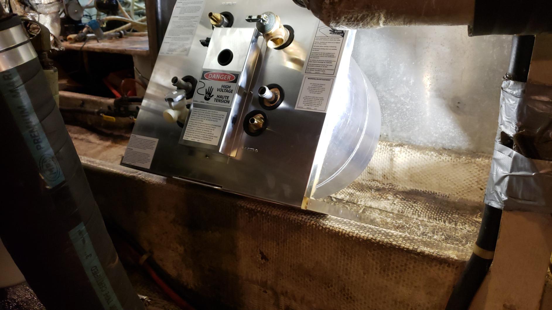 Kuuma Marine Water Heater, 1500W 120V, Front Heat Exchange, Gray, 11 Gal | Aluminum Tank, Horizontal Mount Design, 16.25 x 16.25 x 23.25 In, for Boats, RVs and Galleys customer photo 1