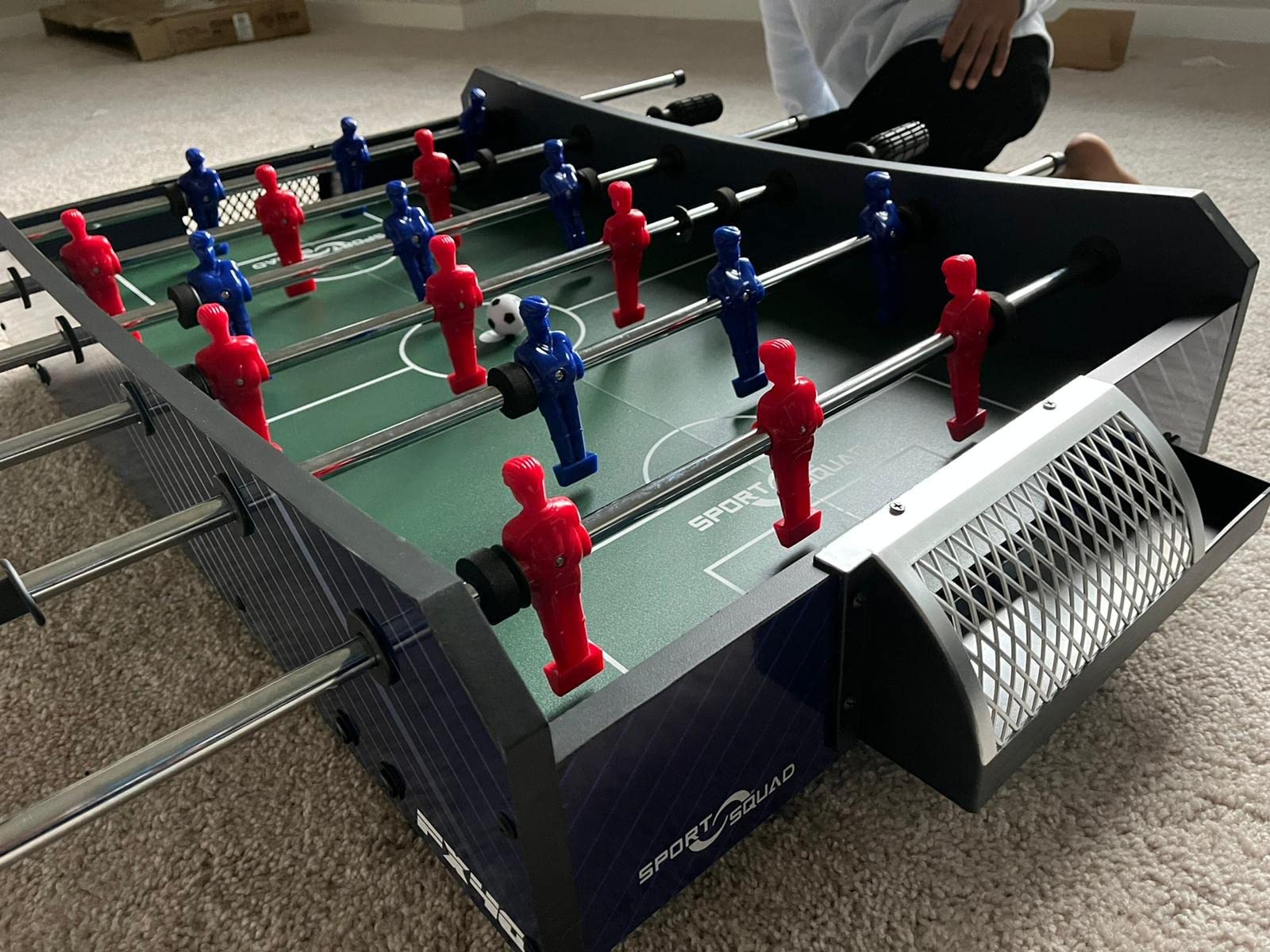 Sport Squad Foosball Table - Soccer Table - Wood Foosball Table for Kids & Adults - Bar Game Table, Game Room for Home - Easy Assembly, Built Tough for High Volume Play customer photo 2