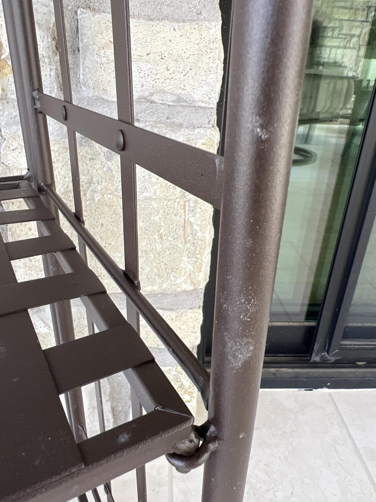 Iron Outdoor/Indoor Folding Bakers Rack customer photo 2