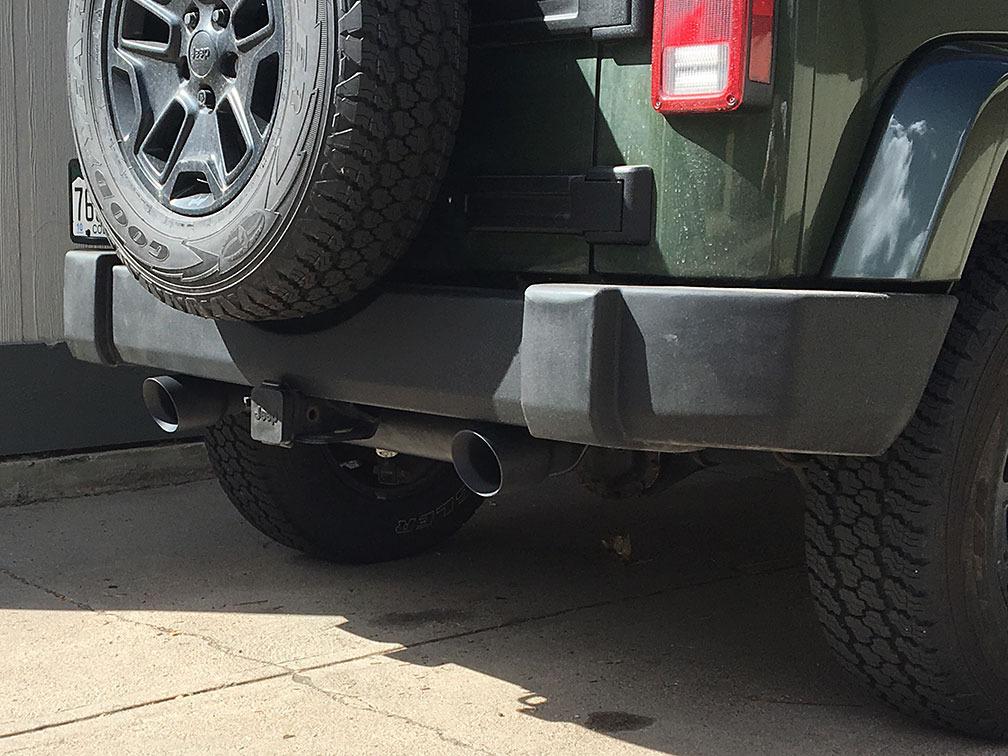 MagnaFlow Performance Axle Back Exhaust System Kit 15160 | Street Series, Dual Split Rear Exit, Fits Select Jeep Wrangler JK, Jeep Wrangler customer photo 2