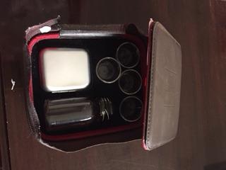 Cross Detail Faux Leather Lined Box 4 Cup Portable Minister Travel Communion Set customer photo 1
