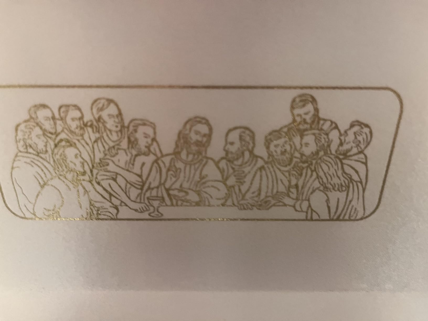 The Last Supper Six (6) Cup Travel Portable Communion Set in Leather Like Case customer photo 2