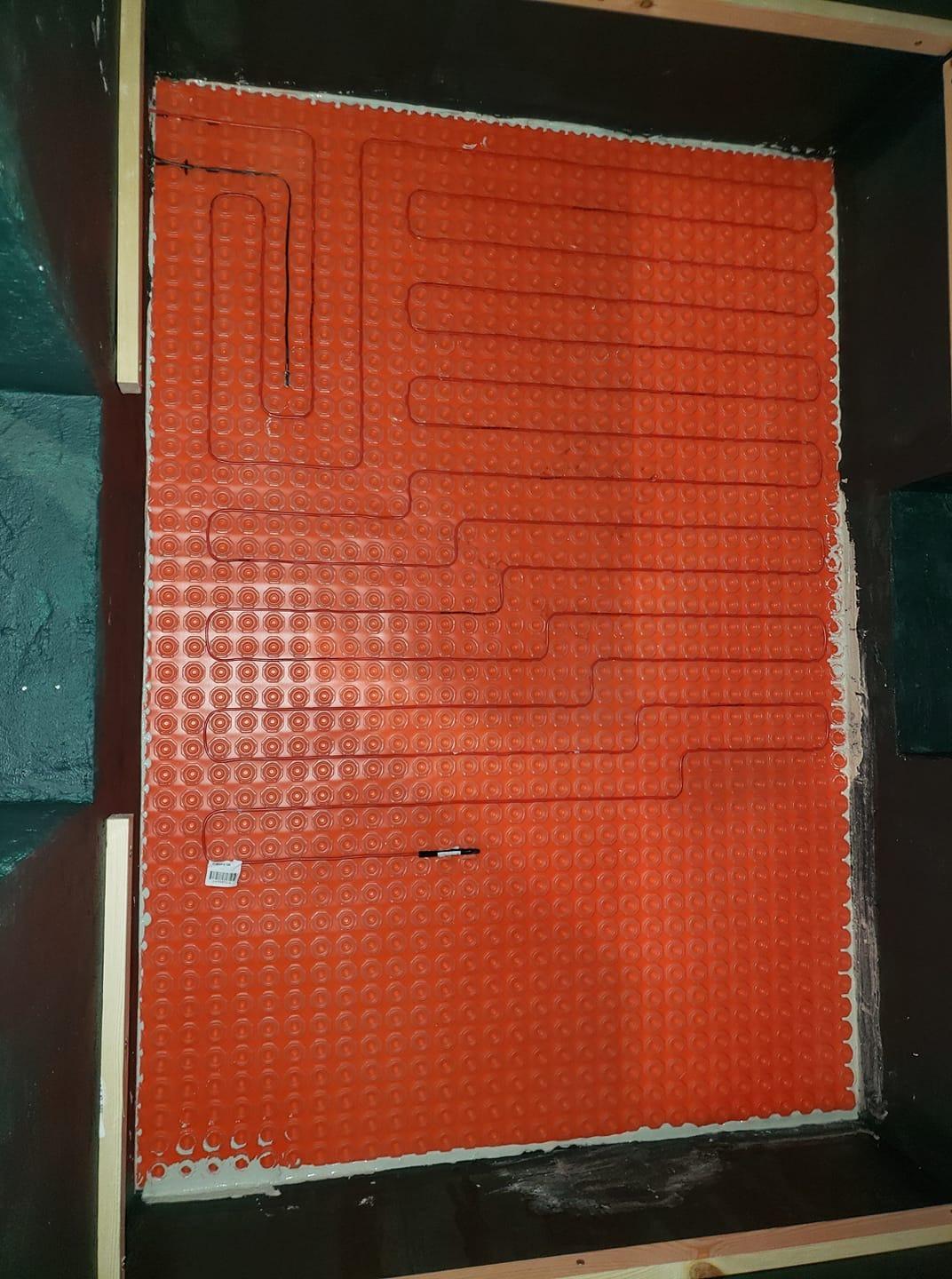 25 sqft Heatwave Electric Floor Heating Kit with Thermostat | Heated floor system for bathrooms & kitchens | Programmable GFCI thermostat with sensor | 110/120 volts & 300 watts customer photo 1